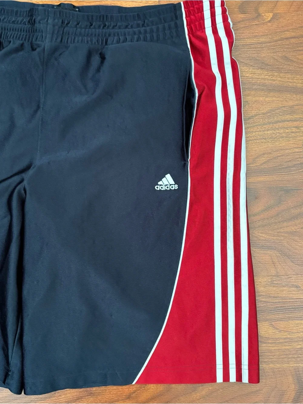Vintage Adidas Silky Basketball Soccer Shorts Men L Dazzle White 3 Stripe Y2K